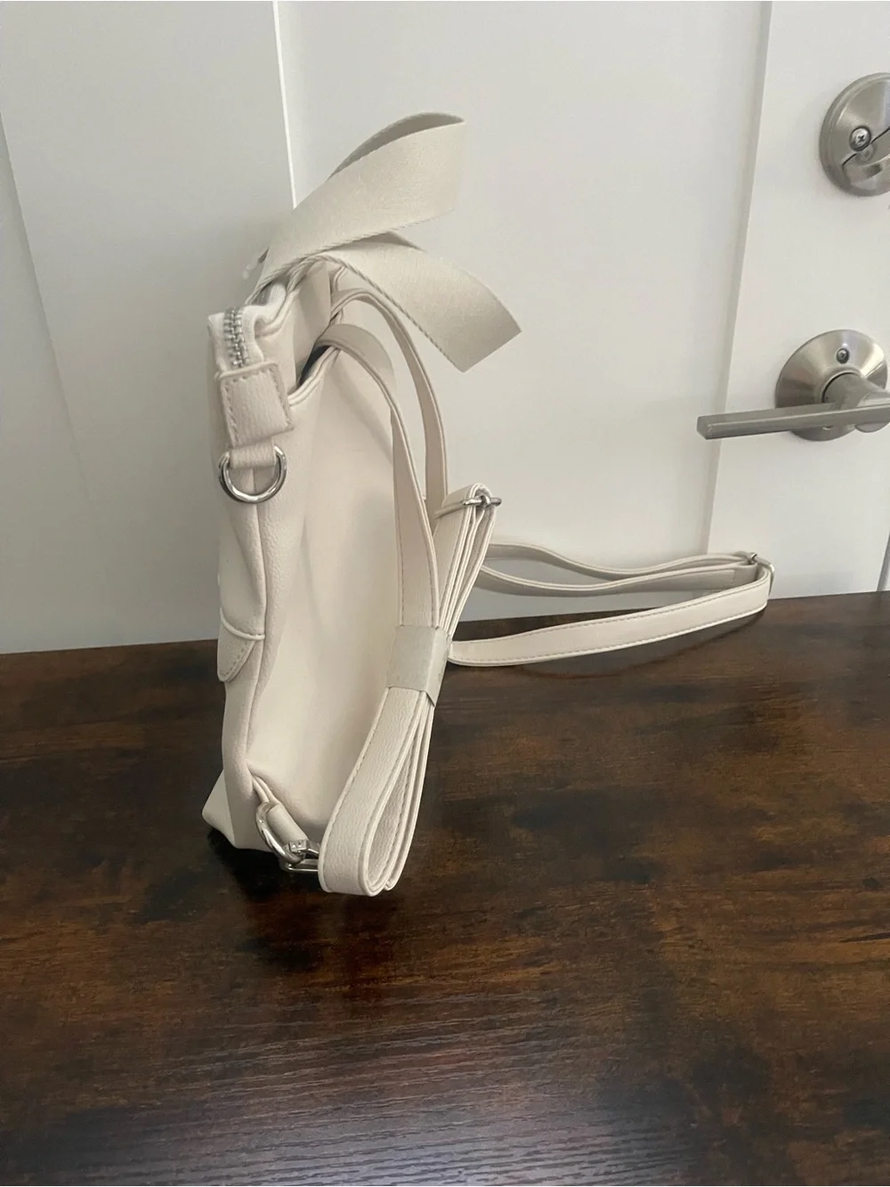 Cynthia Rowley Cream Convertible Tote Backpack